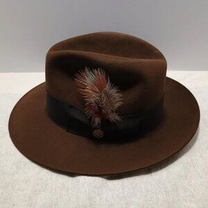 Stetson Pinnacle 23 Mink Fedora – Genuine Beaver Felt – Vintage USA – Size 6 5/8